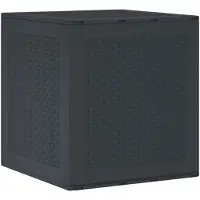 vidaXL Opbergbox, antraciet, 55 x 53 x 57 cm, polypropyleen