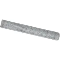 vidaXL Hexagon Hek 1,2 x 50 m Verzinkt staal zilver