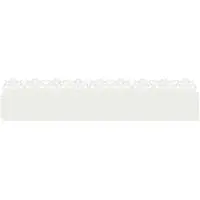 vidaXL Graskanten, 20 stuks, 103 x 0,05 x 22 cm, staal, wit
