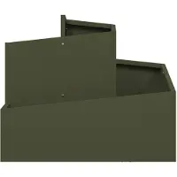 vidaXL Plantenbak Olijf Groen 60 x 60 x 50 cm Koudgewalst staal