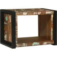 vidaXL Wandkubus Bruin 55 x 35 x 40 cm Massief Gerecycleerd Hout