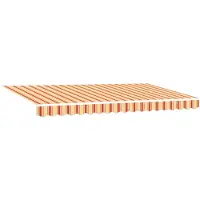 vidaXL Uitschuifbare luifel Geel 400 x 200 cm Stof