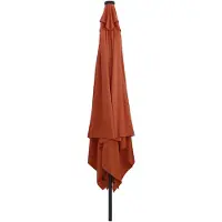 vidaXL Tuinparasol Terracotta 295 x 295 x 245 cm Polyester en Staal