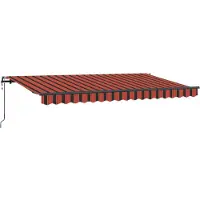vidaXL Uitschuifbare luifel Oranje 350 x 200 cm Stof