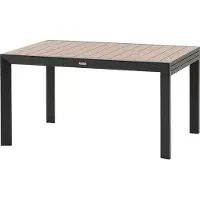 Hespéride Uitschuifbare tuintafel voor 10 personen van aluminium met houteffect ÉVASION