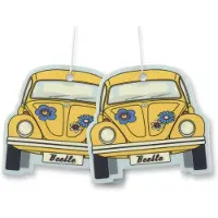 Brisa VW Collection by - Set van 2 Volkswagen luchtverfrissers met VW Kever/Beetle-motief (Kokosnoot)