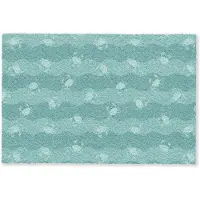 MuchoWow Deurmat 90x60 cm - Droogloopmat Zee - Dieren - Blauwe krab - Blauw - Mat voor binnen - Schoonloopmat - Deurmatten met print - Inloopmat