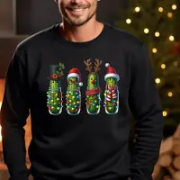 B&C Uniseks Kersttrui augurk maat 4XL- Foute kersttrui- kerst sweater kleur zwart. La-Miranda