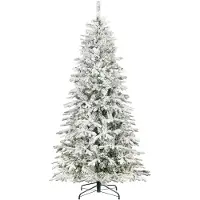 Springos Besneeuwde Kunstkerstboom - Spar Lux - 554 Takken - 250 CM