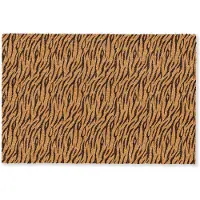 MuchoWow Deurmat 90x60 cm - Droogloopmat Dier - Oranje - Tijger - Mat voor binnen - Schoonloopmat - Deurmatten met print - Inloopmat