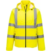 Portwest Werkjack S164 Hi-vis Lichtgewicht Opvouwbaar Waterdicht Uv-bescherming | Maat: L