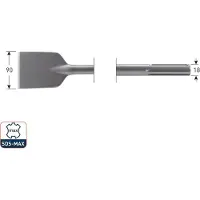Rotec SDS-MAX Asfaltbeitel 90x400mm - 2151070