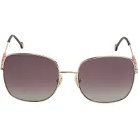 Carolina Herrera CH0035S Eckige Sonnenbrille aus Metall für Damen