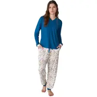 J&j Brothers JJBFP0400 Katoenen pyjama voor dames met lange mouwen