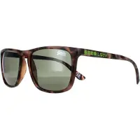 Superdry Shockwave 102 satijn gevlekte havana groene zonnebril