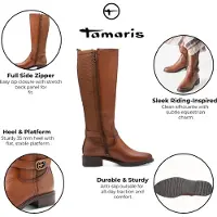 Tamaris Laarzen cognac