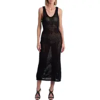 Zadig & Voltaire KWDR00165 Vrouwen Gehaakte Opengewerkte Lange Jurk