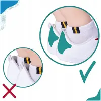 Sulpo Witte Schuim Hielkussens voor Sportschoenen - Anti-wrijving