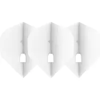 L-Style Champagne Flight L1 Standard Solid White - Dart Flights