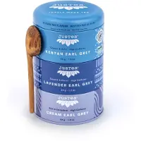 JusTea - Trio Earl Grey Thee – 3 Premium Theeblends – Kenya, Lavender & Cream Earl Grey – Luxe Cadeau Blik