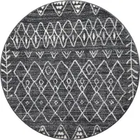 Muratap Rond boho vintage | laagpolig vloerkleed | modern tapijt | woonkamer, slaapkamer