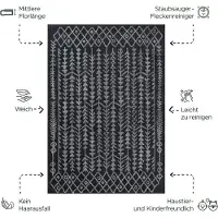 Muratap Boho vintage kelim | laagpolig vloerkleed | modern tapijt | woonkamer,