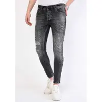 Local Fanatic Paint splatter jeans slim fit 1069