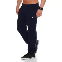 Nike Heren Club Swoosh Cuff Joggingbroek in marineblauw