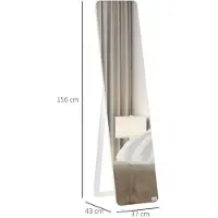 4Goodz Staande passpiegel hout 37x43x156 cm wand of vrijstaand -