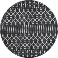 Muratap Rond boho antik | laagpolig vloerkleed | modern tapijt | woonkamer, slaapkamer |
