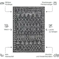 Muratap Boho vintage | laagpolig vloerkleed | modern tapijt | woonkamer, slaapkamer |