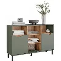 Vicco Marelle Sideboard – 120 x 81.3 cm met 2 deuren Groen/Kunstzinnig