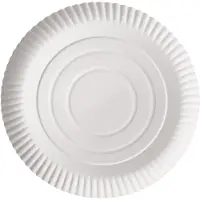 White Label Conpax Pure wegwerpbord karton wit 26 cm (100 stuks)