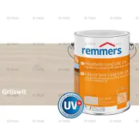 Remmers Long Life Houtbeits UV – grijswit – 2,5 Liter – Duurzame houtbescherming met maximale UV-bescherming