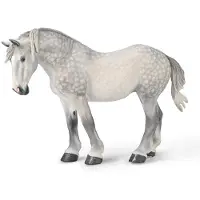 Collecta Figurine - Percheron Merrie Grijs - (Xl) - Paarden - Handgeschilderd - Miniatuur