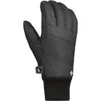 Snowlife - Skihandschoenen - SGlove Leather Black voor Heren van Wol - Maat M - Zwart