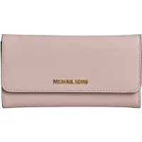 Michael Kors Jet Set Travel 35S8GTVF7L Lange Leren Portemonnee voor Vrouwen