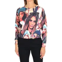 Eleven Paris Damessweatshirt met lange mouwen en ronde hals 15S2LJ24