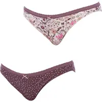 Janira Set van 2 Mini Katoenen Slipjes 1031034 Dames