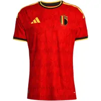 Adidas Tricot 'Belgium 26 Home Authentic' donkerbeige / geel / rood / zwart