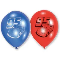 Neutral - 6 latex Cars race ballonnen - Decoratie > Ballonnen
