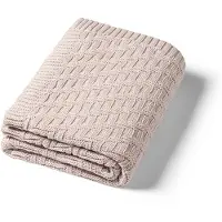 PurePower 1647/03 – Katoenen gebreide deken – 100% biologisch katoen (GOTS) – 75×100 cm – 0m+