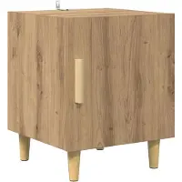 vidaXL Nachtkastje Artisan Eiken 40 x 40 x 50 cm Bewerkt hout