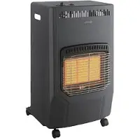 Vente-unique Mobiele en inklapbare gasverwarming - Zwart - CASODY L 42 cm x H 72 cm x D 39 cm