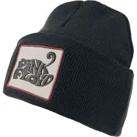 Pink floyd Beanie - Amplified Collection - Patch Beanie - zwart - Maat Standard