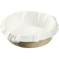 House of Marie Bakring Hout met Bakpapier Ø10,5cm set/4