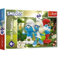 Trefl De Smurfen Puzzel - Het Betoverende Bos - 60 Stukjes