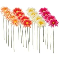 Emerald - Kunstbloem Gerbera Mini 50cm - Set van 20 - Kunstplant voor binnen