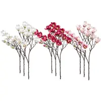 Emerald - Kunstbloem Magnolia mini 65cm - Set van 9 - Kunstplant voor binnen