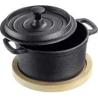 Westmark Gietijzeren pan met deksel 250 ml zwart